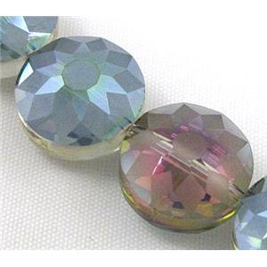 cut glass crystal bead, sun flower, 18mm dia [GSICC60-18MM]
