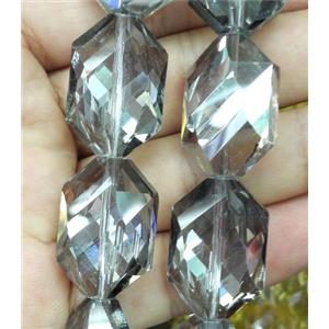 Chinese crystal bead, faceted, approx 18x25mm, 15pcs per st [GSICC621]