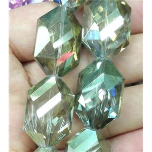 Chinese crystal bead, faceted, approx 18x25mm, 15pcs per st [GSICC622]