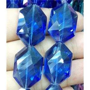 Chinese crystal bead, faceted, approx 18x25mm, 15pcs per st [GSICC624]