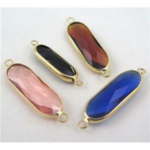 Chinese crystal bead, faceted, approx 9x27mm [GSICC636-9X27MM]
