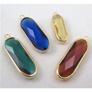 Chinese crystal bead, faceted, approx 9x27mm [GSICC638-9X27MM]