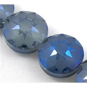 cut glass crystal bead, sun flower, 18mm dia [GSICC64-18MM]