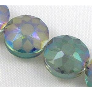 cut glass crystal bead, sun flower, 14mm dia [GSICC65-14MM]
