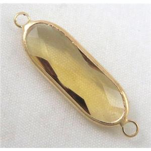 chinese crystal connector, approx 9x27mm [GSICC656]