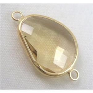 chinese crystal connector, approx 15x20mm [GSICC664]