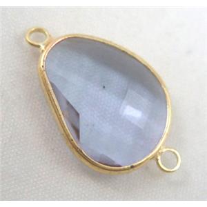 chinese crystal connector, approx 15x20mm [GSICC667]