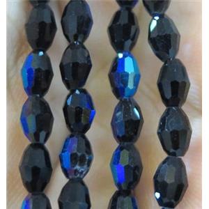 Chinese Crystal Beads, faceted oval, approx 3x5mm. 100pcs per st [GSICC677-3X5MM]