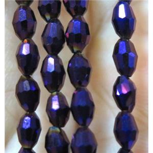 Chinese Crystal Beads, faceted oval, approx 4x6mm, 72pcs per st [GSICC680-4X6MM]