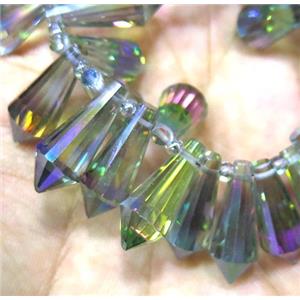 chinese crystal bead, faceted teardrop, approx 8x12mm, 100pcs per st [GSICC690]