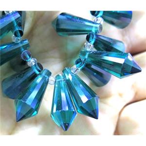 chinese crystal bead, faceted teardrop, approx 8x12mm, 100pcs per st [GSICC691]