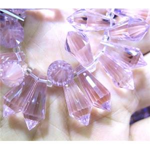 chinese crystal bead, faceted teardrop, approx 8x12mm, 100pcs per st [GSICC694]