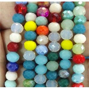 chinese crystal bead, faceted rondelle, approx 6mm dia, 100pcs per st [GSICC696]