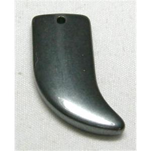 Black Hematite Pendant Beads With Hole, 12x26mm [HBLP001]