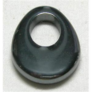 Black Hematite Go-Go Pendants, 18.5x27mm [HBLP029]