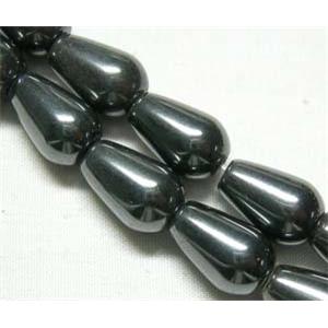 Magnetic Hematite bead, drips, 8x12mm, 34pcs per st [HBOS007]