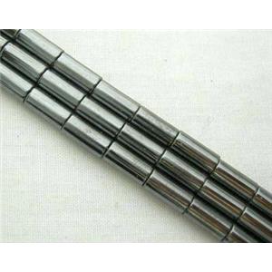 Magnetic Hematite tube beads, 3x8mm,48pcs per st [HBOS010]