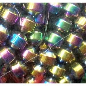 Hematite bead, no-Magnetic, colorful plated, 10mm dia [HBOS018-10MM]