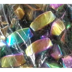 Hematite bead, no-Magnetic, colorful plated, 10x20mm [HBOS022-10X20MM]