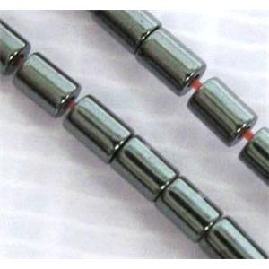 black Hematite tube beads, no-Magnetic, approx 2x2.5mm [HBOS060]