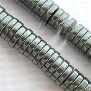 black Hematite spacer beads, no-Magnetic, approx 3x3x1mm [HBOS065-3MM]