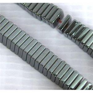 black Hematite square beads, no-Magnetic, approx 3x3x1mm [HBOS068-3MM]
