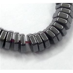 Hematite beads, no-Magnetic, hexagon, approx 6x1mm, 15.5 inches [HBOS078]