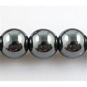 round black Magnetic Hematite Beads, 3mm dia, approx 167pcs per st [HMRB06-3MM]