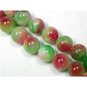 Jade beads, Round, mix color, 10mm dia,  40beads per st. [JADE-ST-MIX01-10MM]