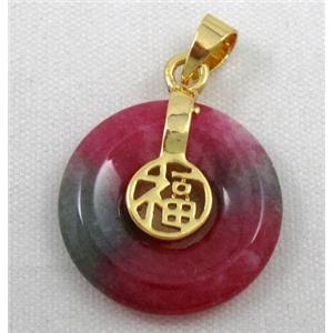 malaysian jade pendant, approx 18mm dia [JADEPD023]