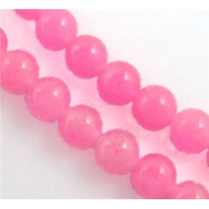 round Jade Beads, 8mm dia, 50pcs per st [JADEST17-8MM]