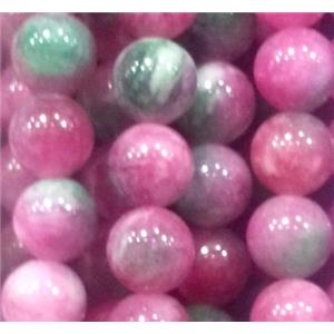 Jade beads, Round, colorful, 8mm dia, approx 49pcs per st [JADEST19-8MM]