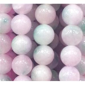 Jade beads, Round, pink, 6mm dia, approx 66pcs per st [JADEST26-6MM]