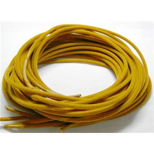 Jewelry Binding Wool Wire, brown, 3mm diameter [JBWWL002]
