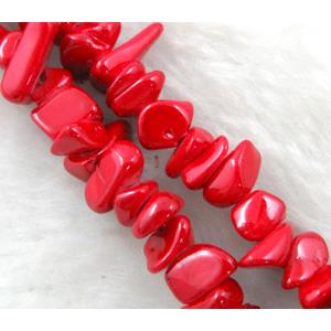 Erose jade bead, Dye chips, stabile, approx 4-12mm, 36 inch length [JDER09]