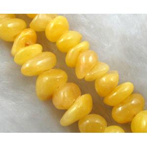 Erose jade bead, Dye chips, stabile, approx 4-12mm, 36 inch length [JDER11]
