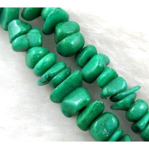 Erose jade bead, Dye chips, stabile, approx 4-12mm, 36 inch length [JDER21]