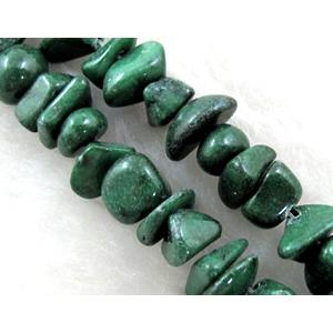 Erose jade bead, Dye chips, stabile, approx 4-12mm, 36 inch length [JDER22]