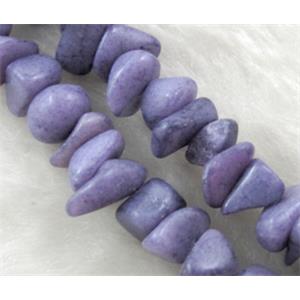 Erose jade bead, Dye chips, stabile, approx 4-12mm, 36 inch length [JDER24]