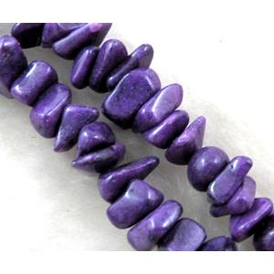 Erose jade bead, Dye chips, stabile, approx 4-12mm, 36 inch length [JDER25]
