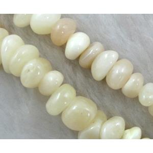 Erose jade bead, Natural chips, approx 5-10mm, 36 inch length [JDER31]