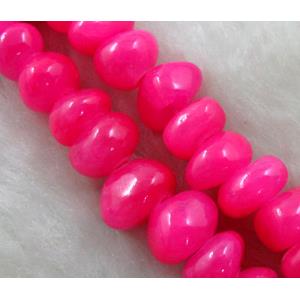 jade beads, Dye chips, stabile, approx 5-10mm, 36 inch length [JDER46]