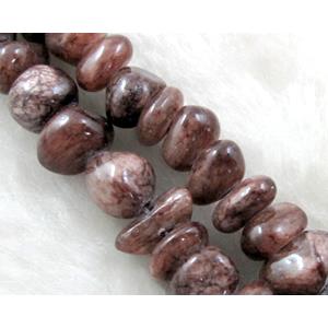 jade beads, Dye chips, stabile, approx 5-10mm, 36 inch length [JDER55]
