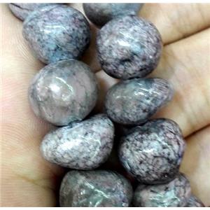 jade beads, freeform chips, stabile, approx 6-10mm, 28 inches length [JDER71]