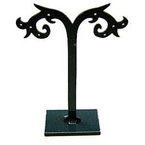 Black Jewelry Earring Display Carrier, 1set(3pcs):8x7.5cm;8x9cm;8x11cm [JDIS02]