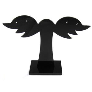 Black Jewelry Earring Display Carrier, 1set(3pcs):11x6cm, 11x7cm, 11x8cm [JDIS04]