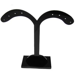 Black Jewelry Earring Display Carrier, 1set(3pcs):10x9cm, 10x11cm, 10x12cm [JDIS09]