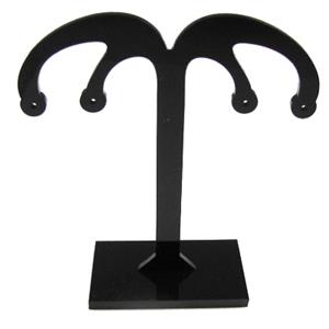 Black Jewelry Earring Display Carrier, 1set(3pcs):8x8.5cm, 8x10.5cm, 8x12.5cm [JDIS12]