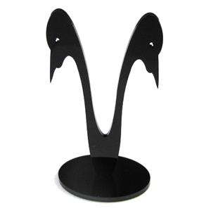 Black Jewelry Earring Display Carrier, 1set(3pcs):5x9.5cm, 5x11.5cm, 5x13.5cm [JDIS14]