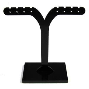 Black Jewelry Earring Display Carrier, 1set(3pcs): 7.5x7.5cm, 7.5x9.5cm, 7.5x11.5cm [JDIS17]